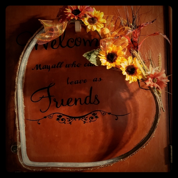 Christille's Creations Other - Ooak wine barrel heart Fall home decor